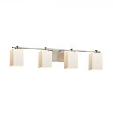 Justice Design Group FSN-8444-15-OPAL-NCKL-LED4-2800 - Era 4-Light LED Bath Bar