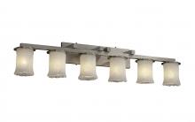 Justice Design Group GLA-8786-16-WHTW-NCKL-LED6-4200 - Dakota 6-Light LED Bath Bar