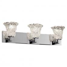 Justice Design Group GLA-8923-20-LACE-CROM - Modular 3-Light Bath Bar