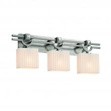 Justice Design Group PNA-8462-55-WAVE-NCKL-LED2-1400 - Bronx 2-Light LED Bath Bar