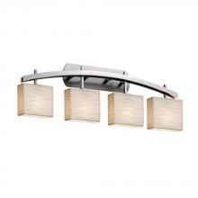 Justice Design Group PNA-8594-55-WAVE-NCKL-LED4-2800 - Archway 4-Light LED Bath Bar