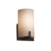 Justice Design Group FSN-5531-OPAL-MBLK - Century ADA 1-Light Wall Sconce