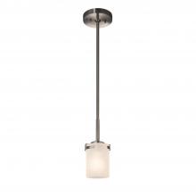 Justice Design Group FSN-8455-10-FRCR-NCKL-LED1-700 - Atlas 1-Light LED Mini-Pendant