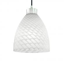 Justice Design Group FSN-8814-18-WEVE-CROM-BKCD-LED1-700 - Large 1-Light LED Pendant