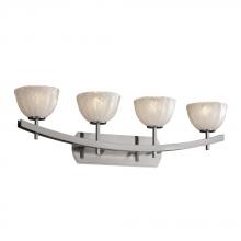 Justice Design Group GLA-8594-16-WHTW-CROM - Archway 4-Light Bath Bar