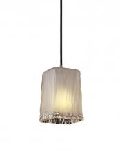 Justice Design Group GLA-8816-26-WHTW-ABRS-RIGID - Small 1-Light Pendant