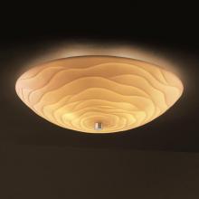 Justice Design Group PNA-9672-35-WAVE-ABRS - 24" Semi-Flush Bowl w/ GU24-LED Lamping