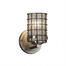 Justice Design Group WGL-8451-10-GRCB-NCKL - Atlas 1-Light Wall Sconce