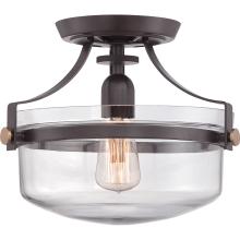 Quoizel UPPS1713WT - Penn Station Semi-Flush Mount