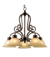 Mariana 200590 - Five Light Oil Rubbed Bronze Down Chandelier