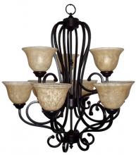 Mariana 200990 - Nine Light Oil Rubbed Bronze Down Chandelier