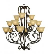 Mariana 201590 - Fifteen Light Oil Rubbed Bronze Down Chandelier