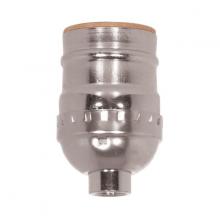 Satco Products Inc. 80/1011 - Short Keyless Socket; 1/8 IPS; Aluminum; Nickel Finish; 660W; 250V