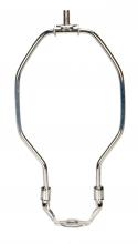 Satco Products Inc. 90/2000 - Heavy Duty Harp; Polished Nickel Finish; 7" Height; 1/8 IP Saddle; 1/4-27 Thread; 125 Carton