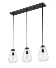 Z-Lite 488P8-3L-MB - 3 Light Linear Chandelier