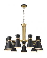 Z-Lite 728-9MB-HBR - 9 Light Chandelier