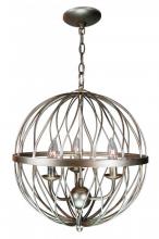 Trans Globe 70672 ASL - 3LT CHANDELIER-ORB CAGE-SML-AS