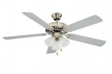 Trans Globe F-1005 BN - Spottswood 5-Blade, 3-Shade, 3-Light Indoor Ceiling Fan