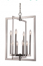 Trans Globe MDN-1480 - 8LT PENDANT-SQ LRG FRAME-PC