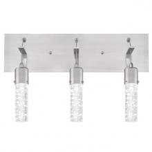 Westinghouse 6372100 - 22W 3 Light LED Wall Fixture Brushed Nickel Finish Bubble Glass