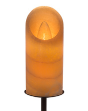 Santangelo Lighting & Design FSO-CRSSCT-A - Cross-cut Onyx Shade - Amber