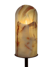 Santangelo Lighting & Design FSO-CRSSCT-O - Cross-cut Onyx Shade - Organic