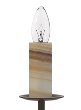 Santangelo Lighting & Design FSO-SCKTCVR-WWA - White Onyx Socket Cover with Amber Veining