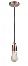 Innovations Lighting 100AC-10BK-4AC - Fairchild - 1 Light - 2 inch - Antique Copper - Cord hung - Mini Pendant