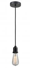 Innovations Lighting 100BK-10BK-0BK - Whitney - 1 Light - 2 inch - Matte Black - Cord hung - Mini Pendant