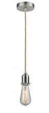  100SN-10RE-0SN - Whitney - 1 Light - 2 inch - Satin Nickel - Cord hung - Mini Pendant