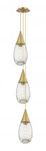 Innovations Lighting 103-450-1P-BB-G450-6CL - Malone - 3 Light - 8 inch - Brushed Brass - Multi Pendant