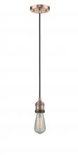 Innovations Lighting 200C-AC - Bare Bulb - 1 Light - 3 inch - Antique Copper - Cord hung - Mini Pendant