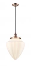 Innovations Lighting 201C-AC-G661-12 - Bullet - 1 Light - 12 inch - Antique Copper - Cord hung - Mini Pendant