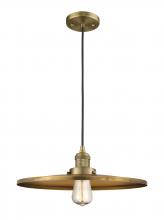 Innovations Lighting 201C-BB-MFR-BB-16 - Appalachian - 1 Light - 16 inch - Brushed Brass - Cord hung - Mini Pendant