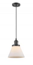 Innovations Lighting 201C-OB-G41 - Cone - 1 Light - 8 inch - Oil Rubbed Bronze - Cord hung - Mini Pendant