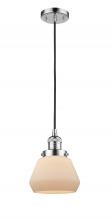 Innovations Lighting 201C-PC-G171 - Fulton - 1 Light - 7 inch - Polished Chrome - Cord hung - Mini Pendant