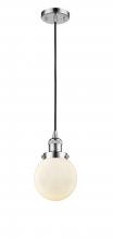 Innovations Lighting 201C-PC-G201-6 - Beacon - 1 Light - 6 inch - Polished Chrome - Cord hung - Mini Pendant