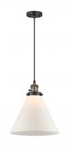 Innovations Lighting 201CSW-BAB-G41-L - Cone - 1 Light - 12 inch - Black Antique Brass - Cord hung - Mini Pendant