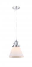 Innovations Lighting 201CSW-PC-G41 - Cone - 1 Light - 8 inch - Polished Chrome - Cord hung - Mini Pendant