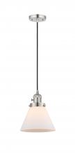 Innovations Lighting 201CSW-PN-G41 - Cone - 1 Light - 8 inch - Polished Nickel - Cord hung - Mini Pendant