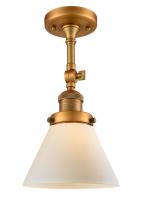 Innovations Lighting 201F-BB-G41 - Cone - 1 Light - 8 inch - Brushed Brass - Semi-Flush Mount