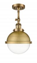 Innovations Lighting 201F-BB-HFS-82-BB - Hampden - 1 Light - 9 inch - Brushed Brass - Semi-Flush Mount