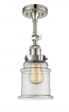 Innovations Lighting 201F-PN-G182 - Canton - 1 Light - 6 inch - Polished Nickel - Semi-Flush Mount