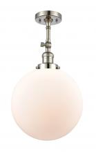 Innovations Lighting 201F-PN-G201-12 - Beacon - 1 Light - 12 inch - Polished Nickel - Semi-Flush Mount