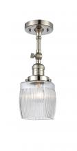 Innovations Lighting 201F-PN-G302 - Colton - 1 Light - 6 inch - Polished Nickel - Semi-Flush Mount