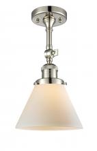 Innovations Lighting 201F-PN-G41 - Cone - 1 Light - 8 inch - Polished Nickel - Semi-Flush Mount