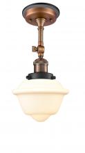 Innovations Lighting 201FBP-ACBK-G531 - Oxford - 1 Light - 7 inch - Antique Copper - Semi-Flush Mount