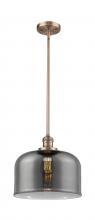 Innovations Lighting 201S-AC-G73-L - Bell - 1 Light - 12 inch - Antique Copper - Stem Hung - Mini Pendant