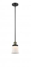 Innovations Lighting 201S-BAB-G181S - Canton - 1 Light - 5 inch - Black Antique Brass - Stem Hung - Mini Pendant