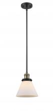 Innovations Lighting 201S-BAB-G41 - Cone - 1 Light - 8 inch - Black Antique Brass - Stem Hung - Mini Pendant